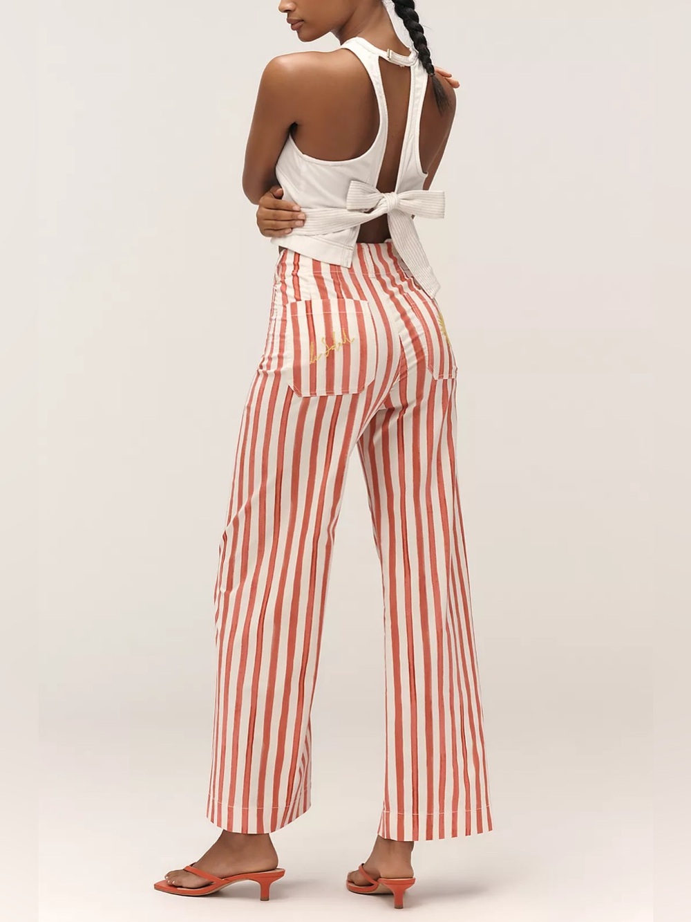 The Nephthys Illustrated! Colette Crop Wide-Leg Pants by Maeve